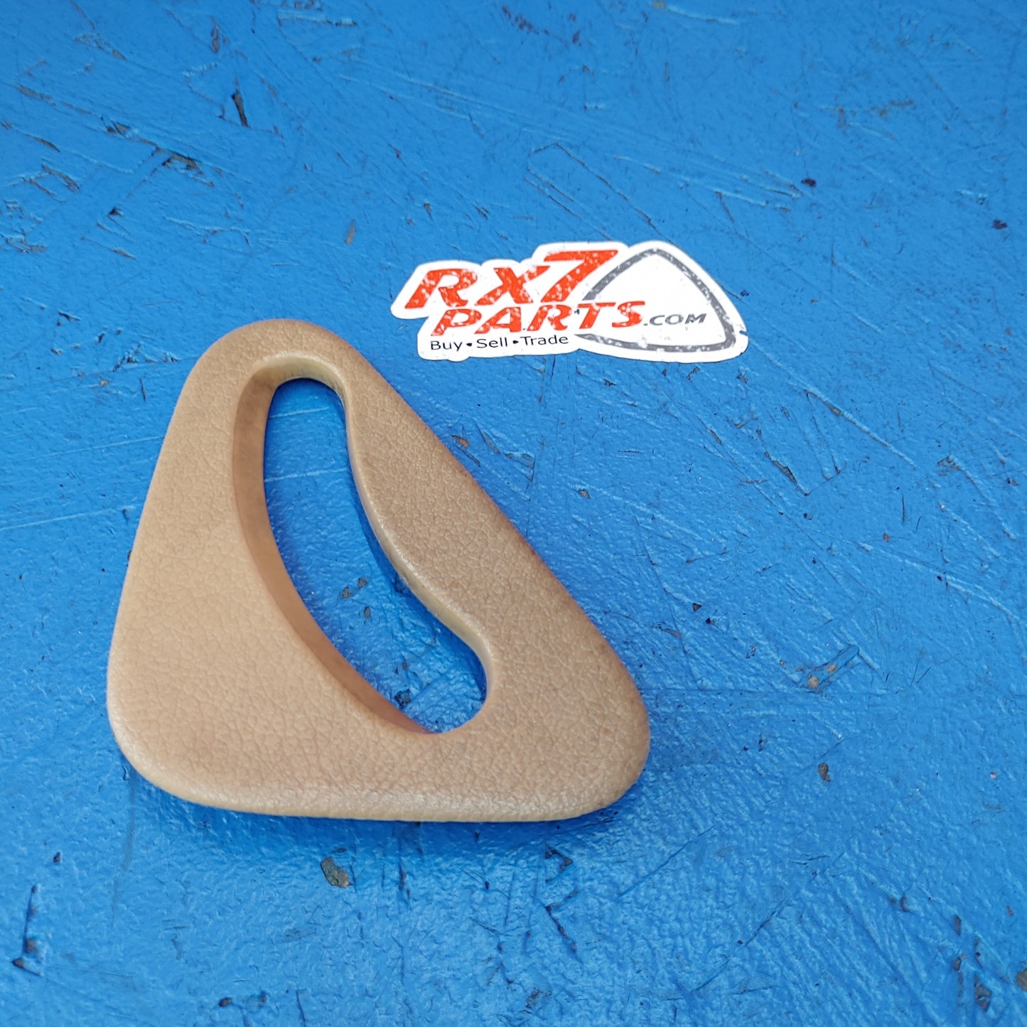 LHD, RHD Right Seatbelt Trim Plastic Cover Triangle (Tan)  RX7 FD FD3S 93 - 02 Mazda S5B28/19