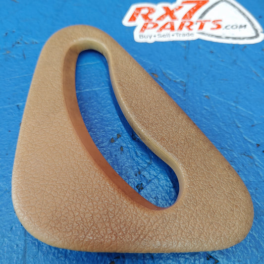 LHD, RHD Right Seatbelt Trim Plastic Cover Triangle (Tan)  RX7 FD FD3S 93 - 02 Mazda S5B28/19